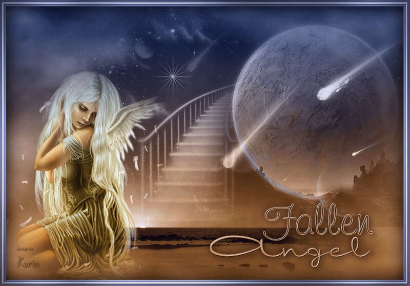 Fallen Angel Woman — Blue