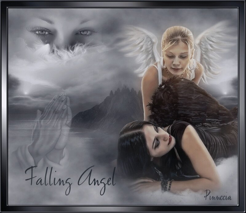 Fallen Angel Woman — Gray