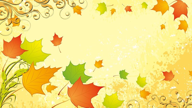 Fallen Autumn Leaves — Yellow, Festive