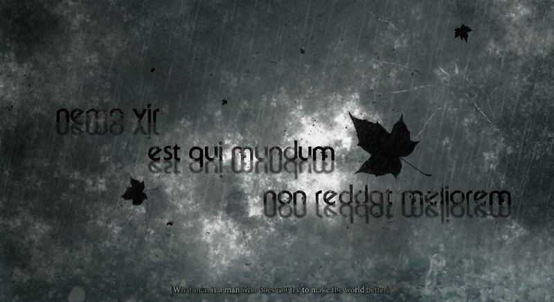 Fallen Leaves in Rain — Gray