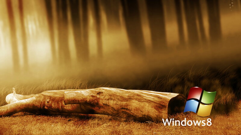 Fallen Log in Forest — Brown, Serene