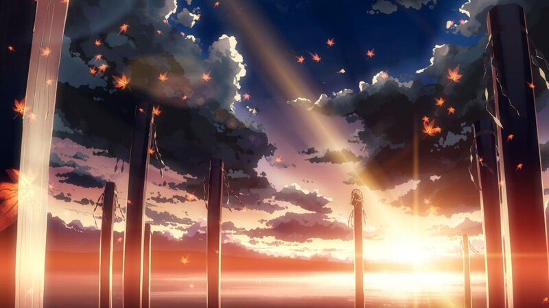 Fallen Pillars at Sunset