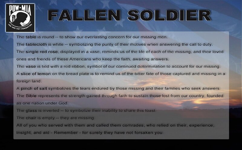 Fallen Soldier Memorial — Blue