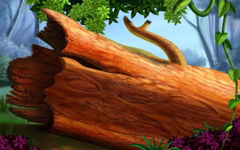 Fallen Tree Trunk — Brown, Serene