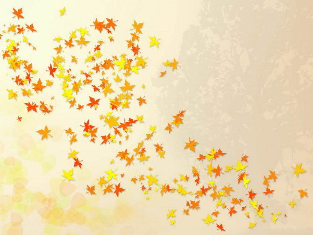 falling autumn leaves