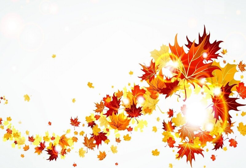 Falling Autumn Leaves — Red