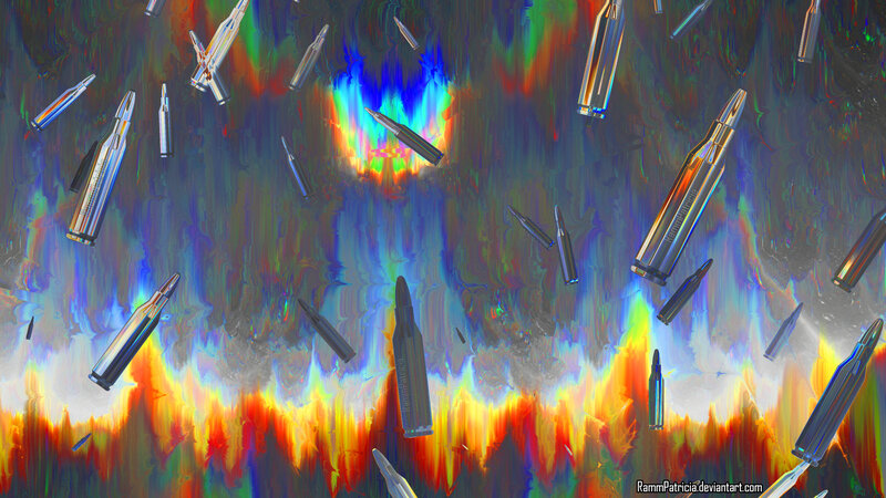 Falling Bullets in Fire