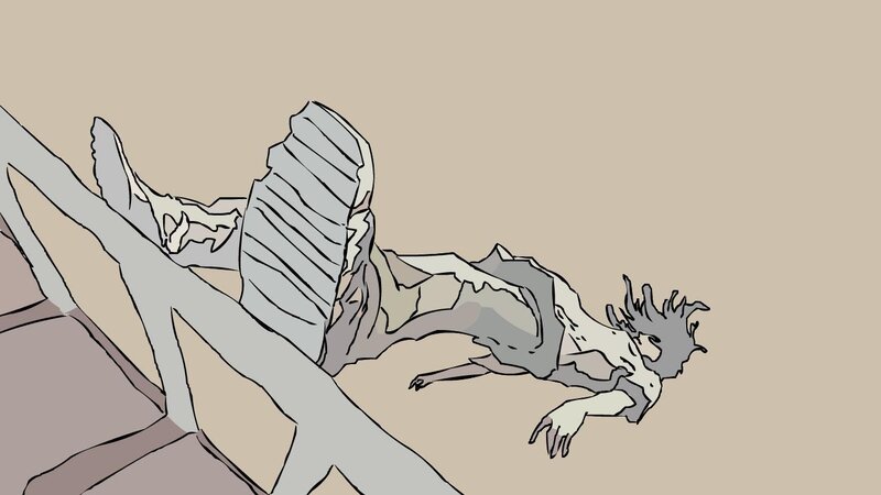 falling figure illustration