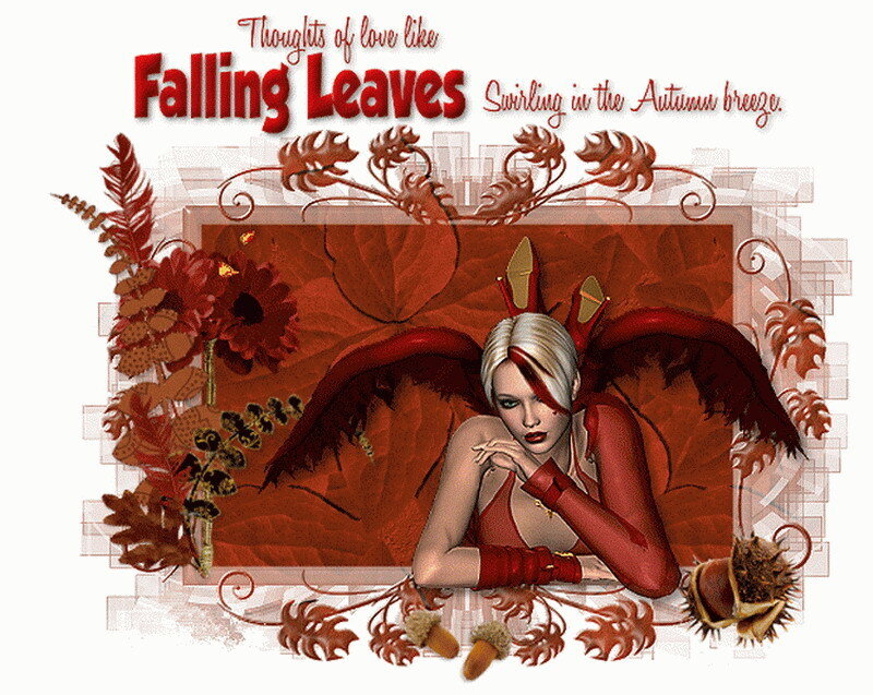 falling leaves angel