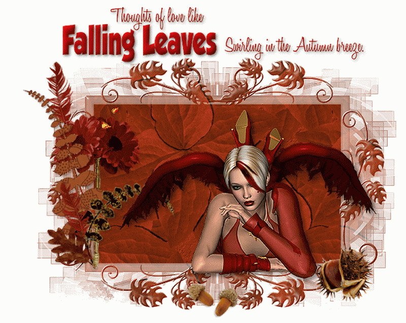 falling leaves angel