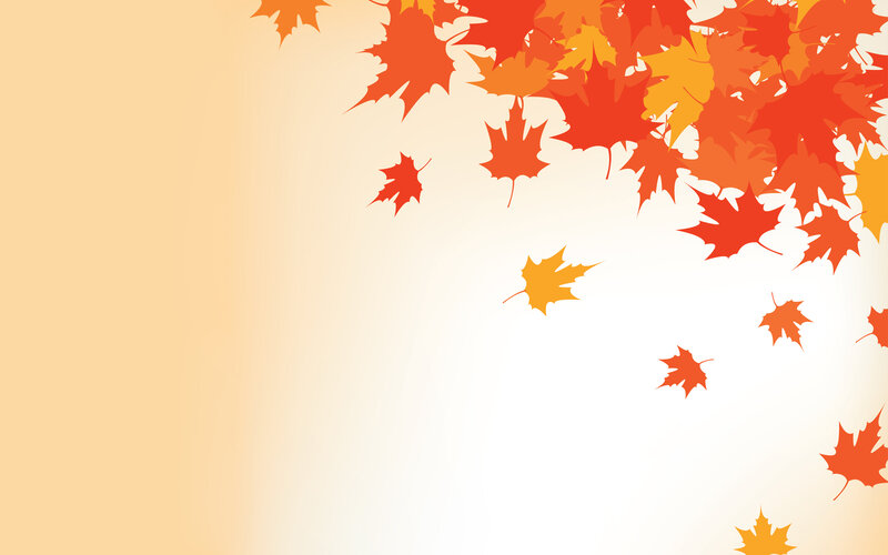 Falling Maple Leaves — Orange, Calm