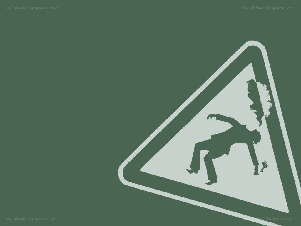 falling person warning sign