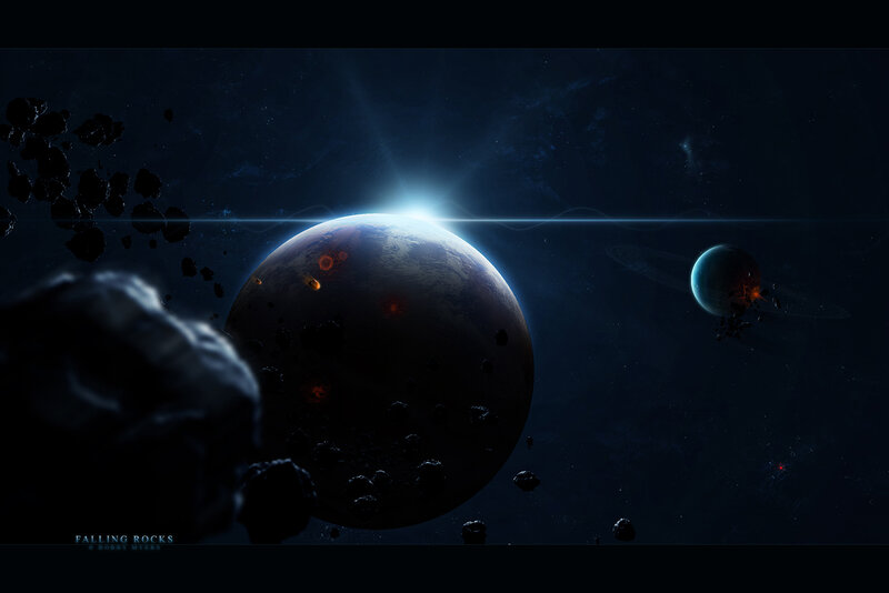 Falling Rocks in Space