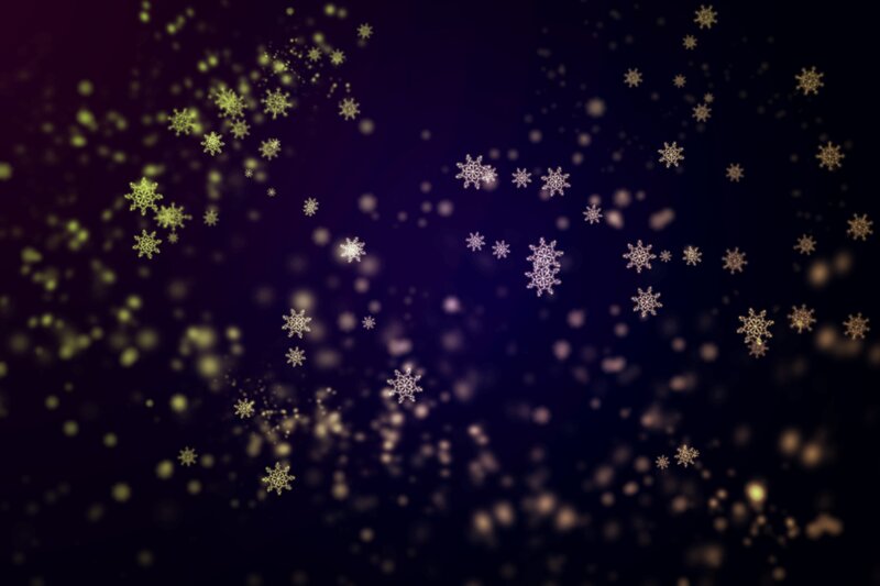 Falling snowflakes animation