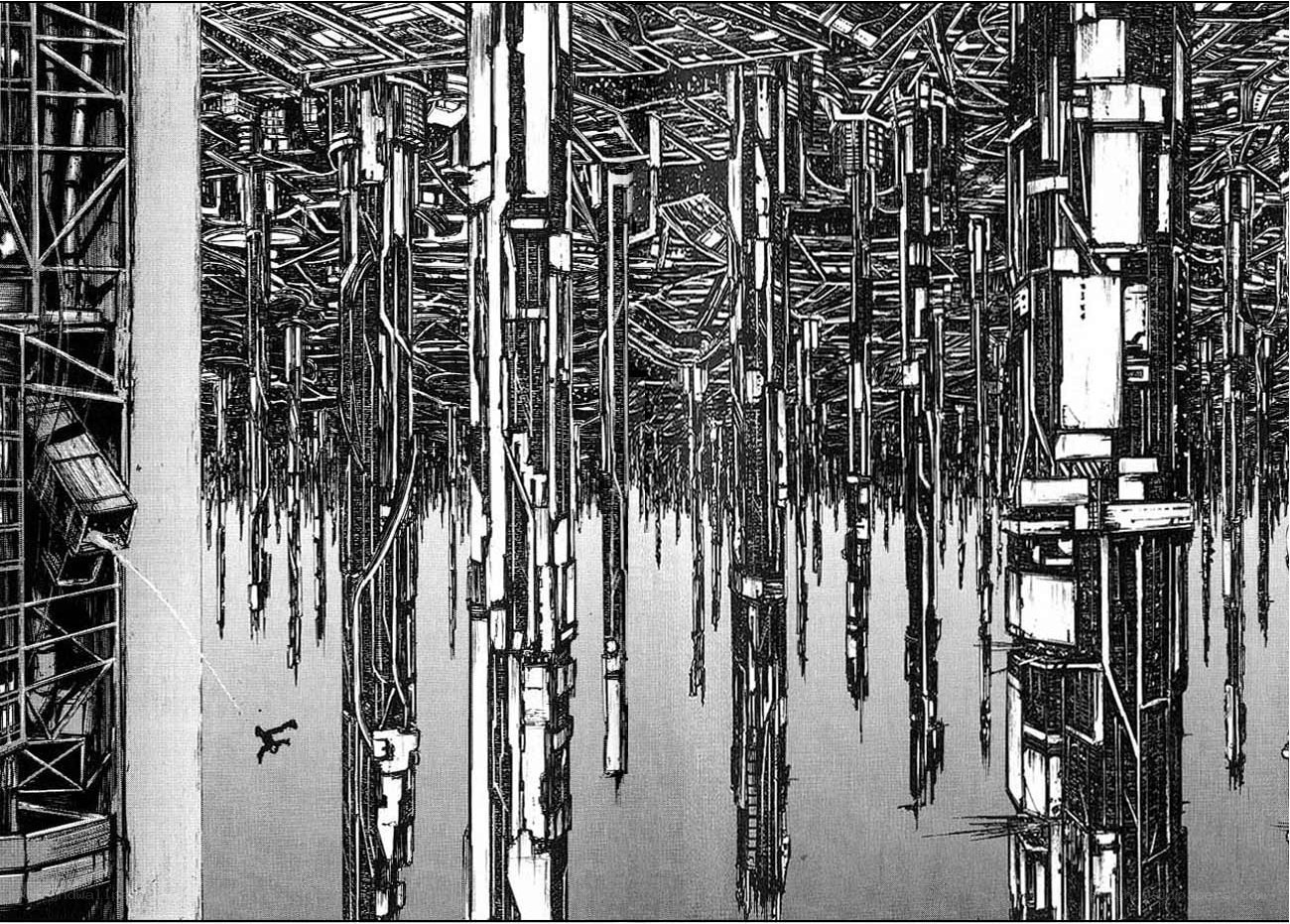 Falling through a mechanical forest