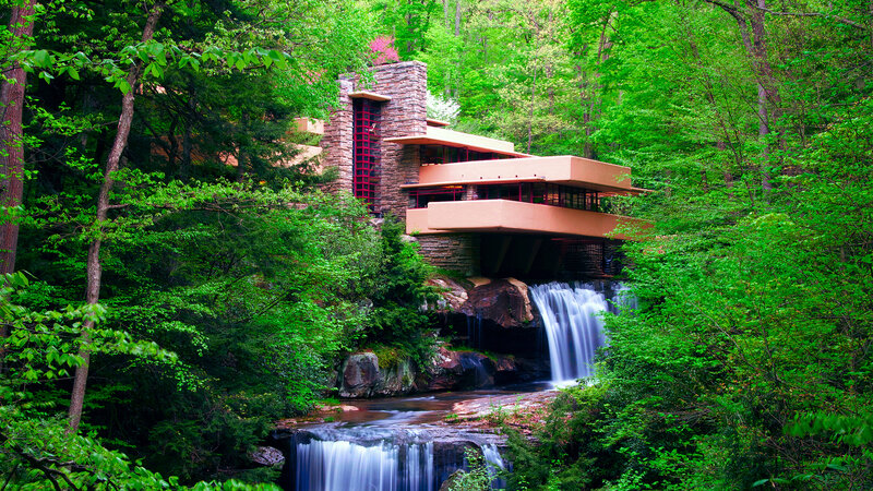 Fallingwater House — Green, Serene, Summer
