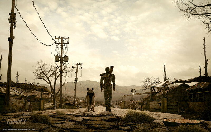Fallout 3 character and dog
