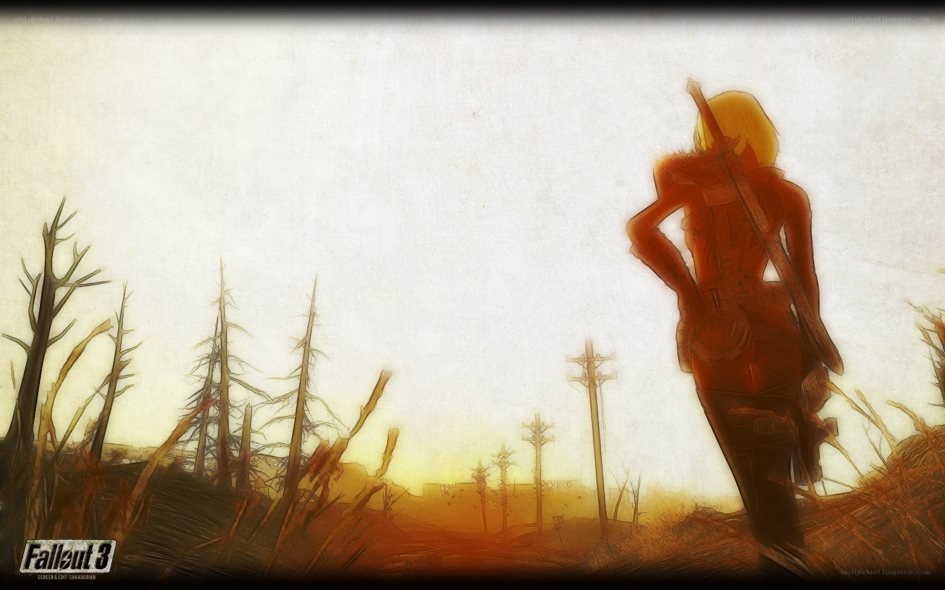 Fallout 3 character in wasteland