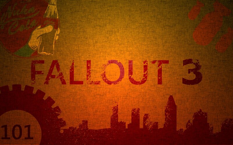 Fallout 3 game title art