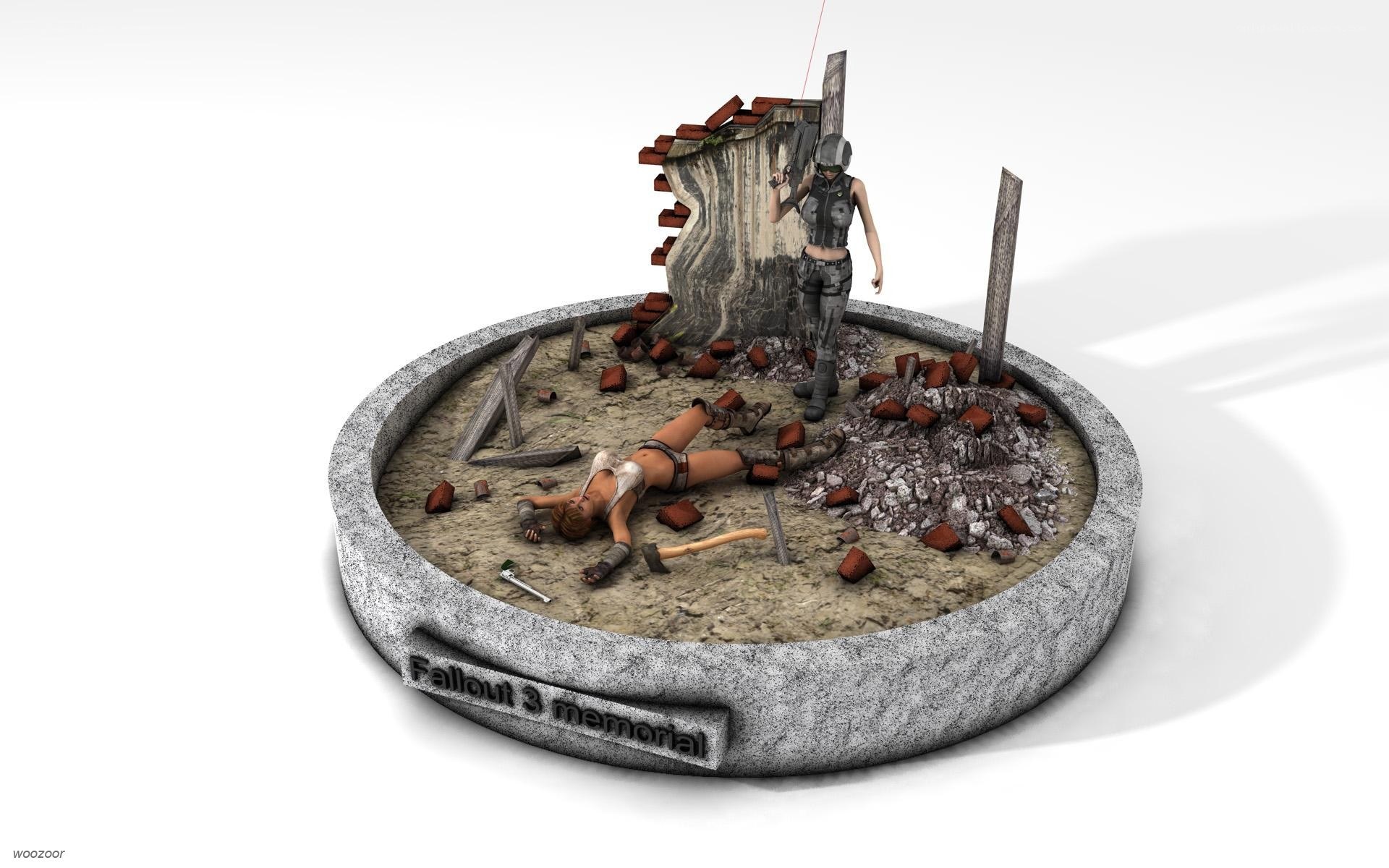 Fallout 3 memorial diorama