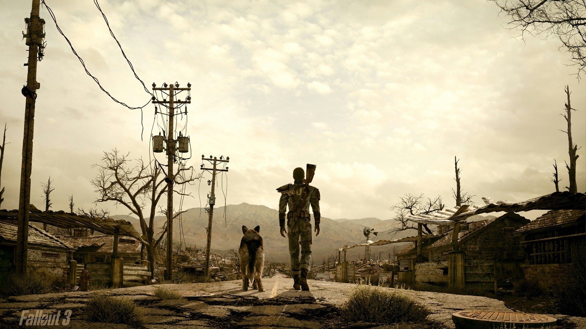 Fallout 3 post-apocalyptic scene