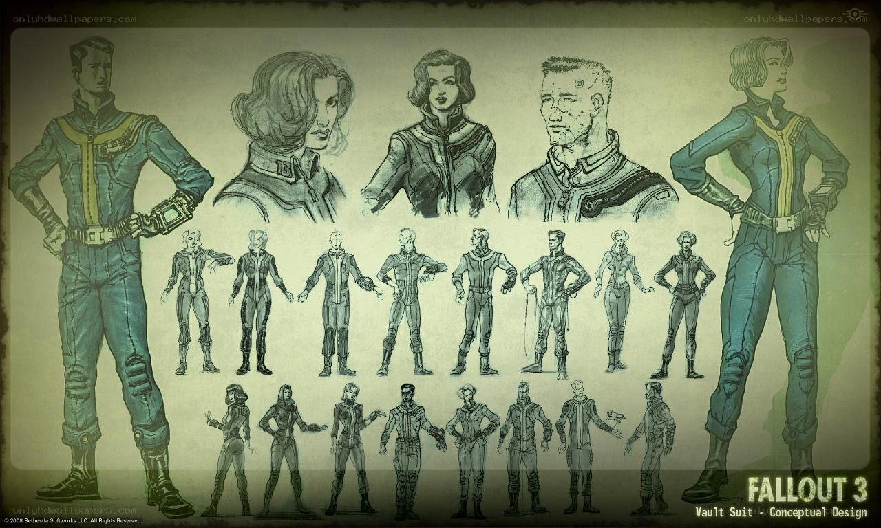 Fallout 3 Vault Suit Concept Art