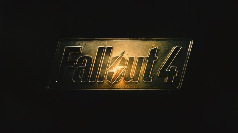 Fallout 4 Logo — Black, Dramatic, Digital Art