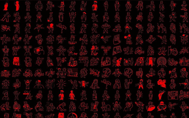 Fallout character icons grid