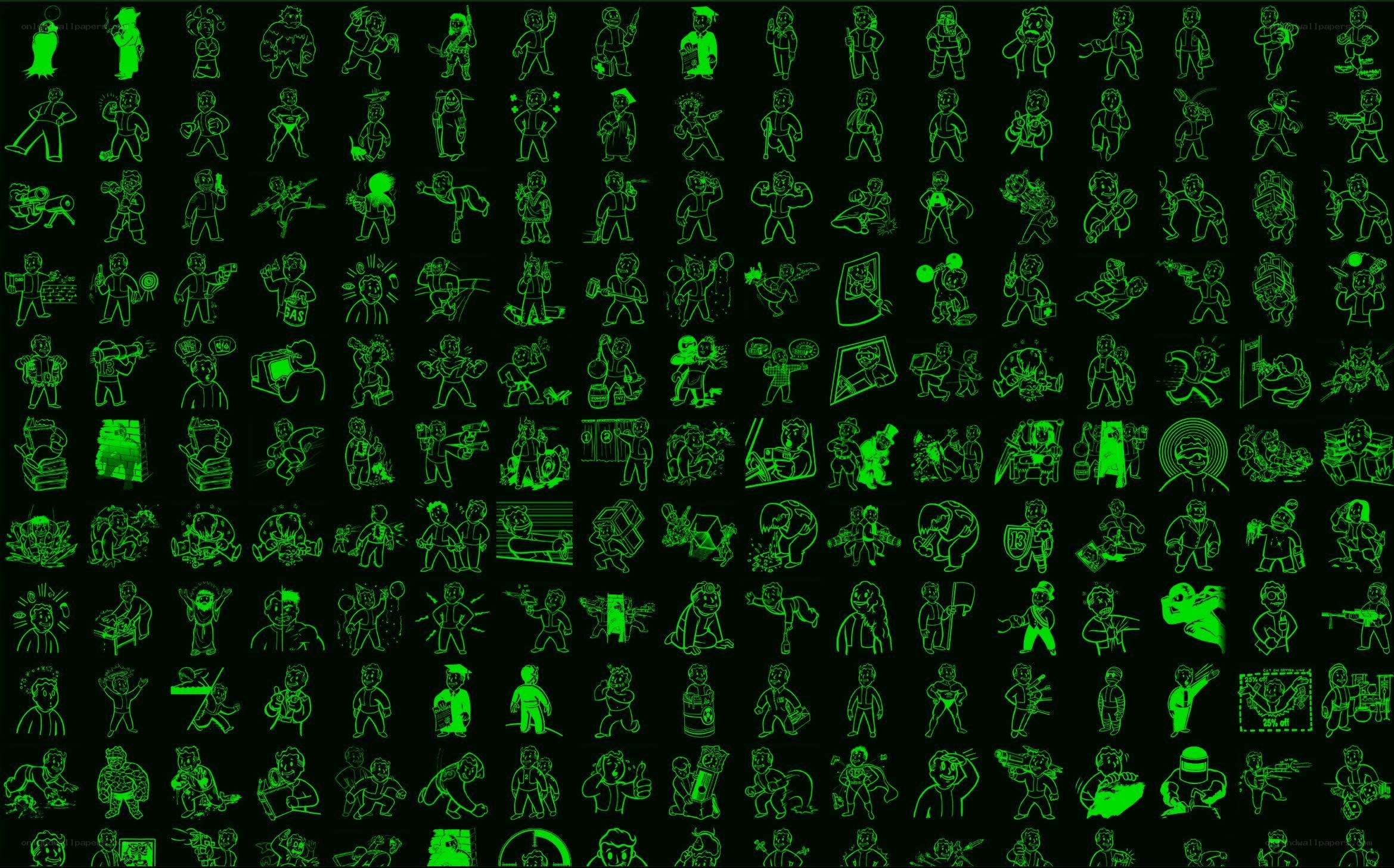 Fallout character icons grid