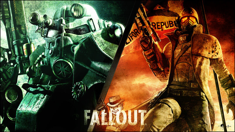 Fallout game artwork collage