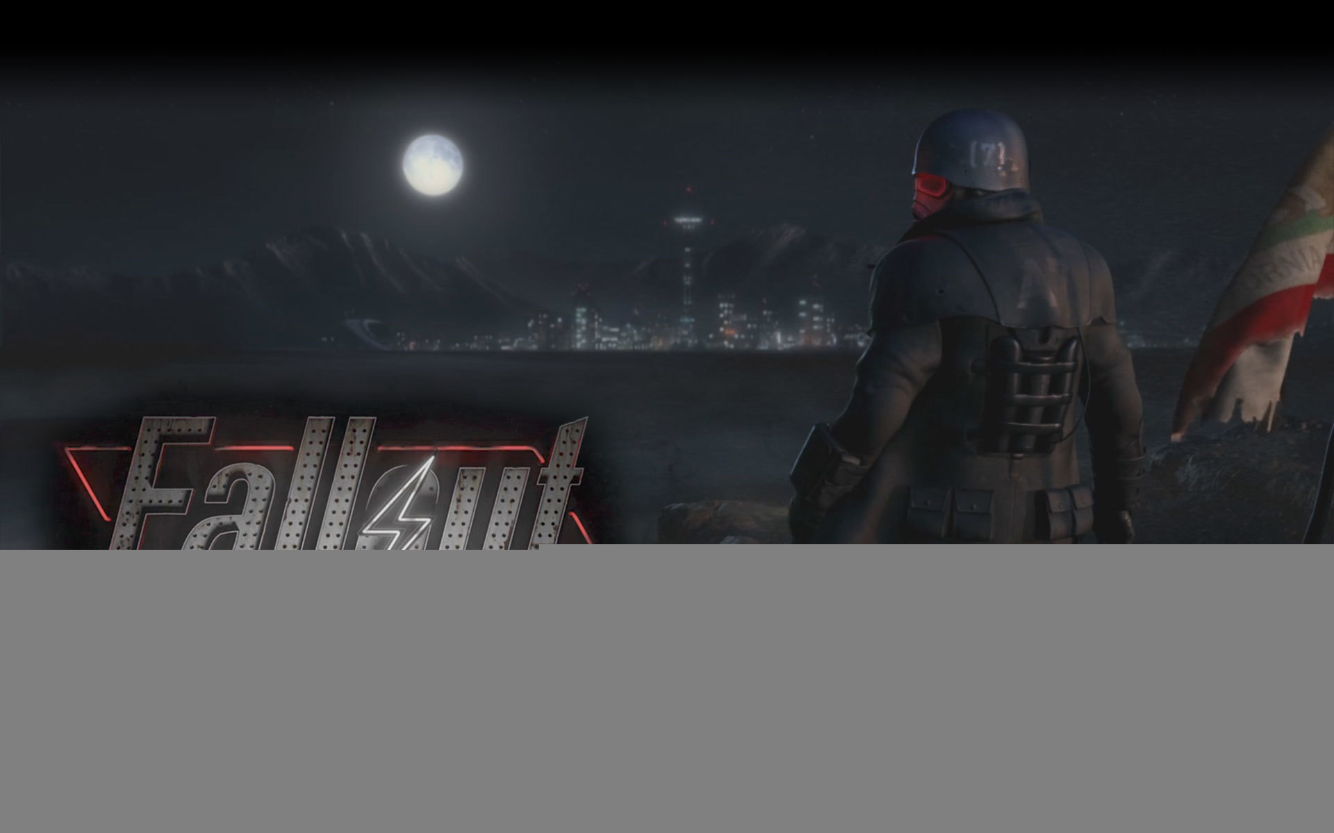 Fallout game scene at night
