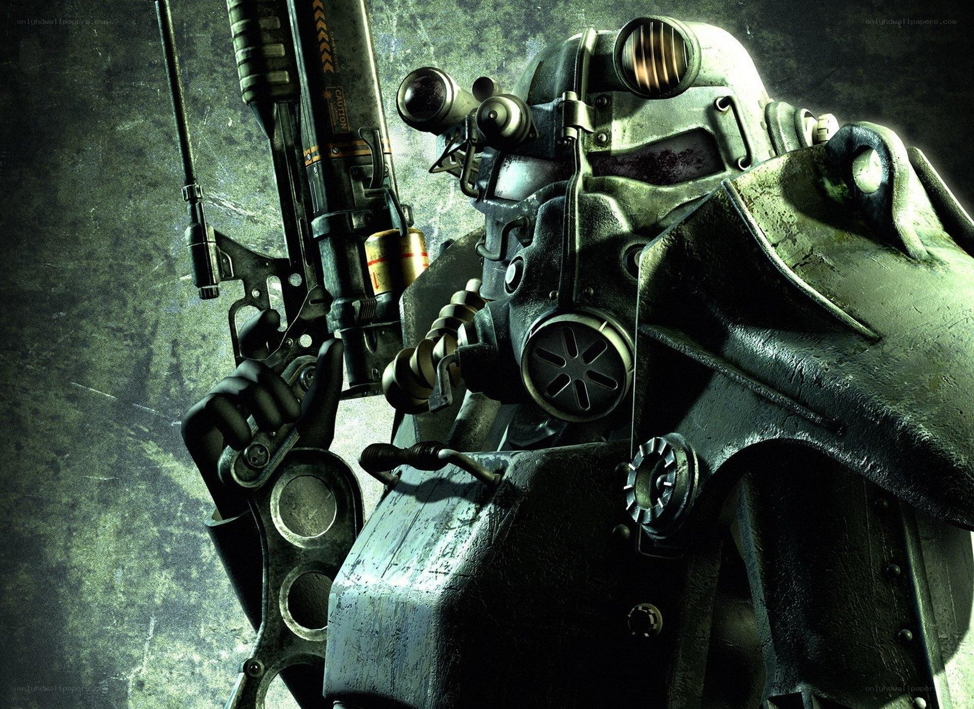 Fallout power armor soldier