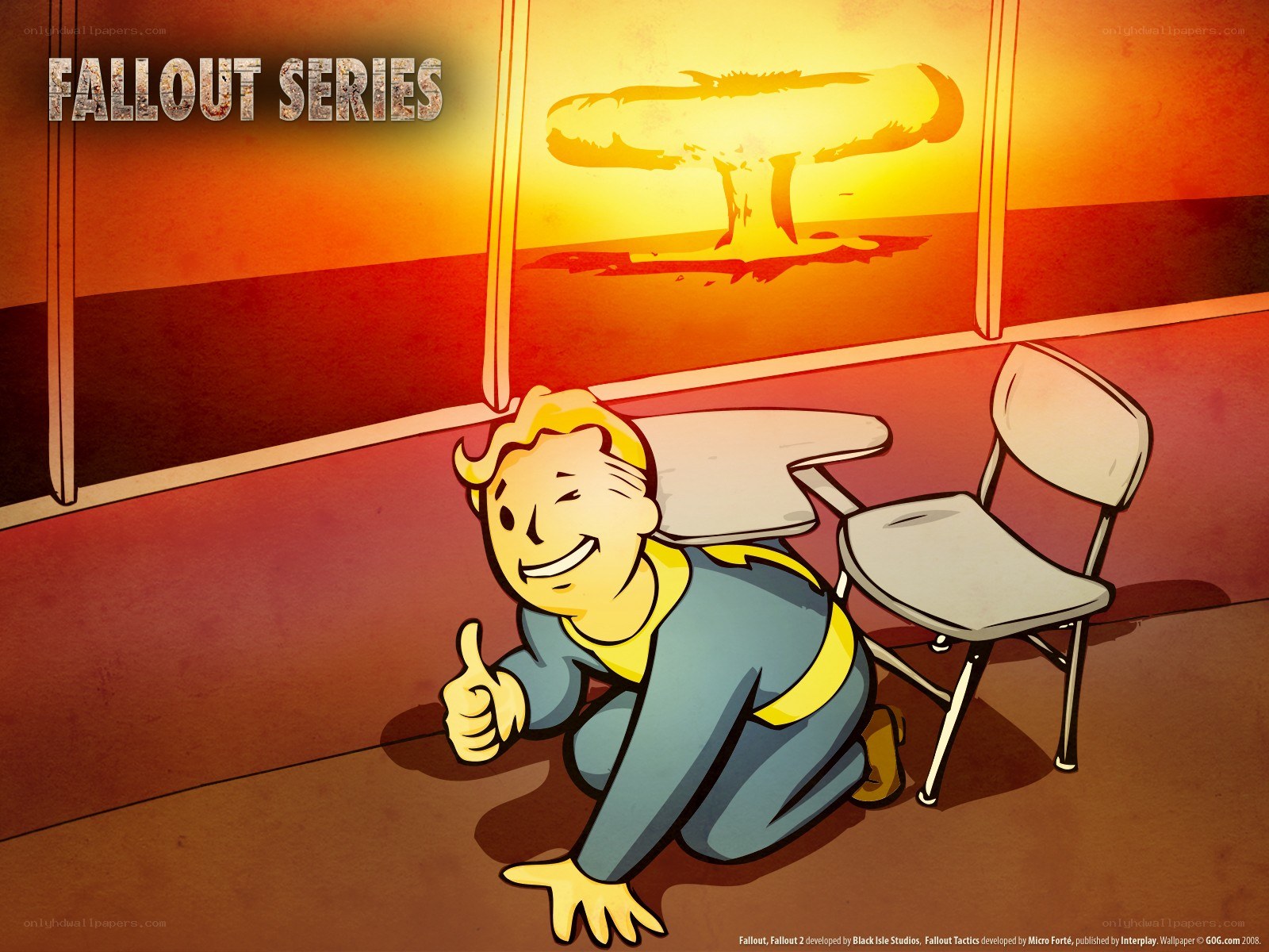 Fallout series character in vault
