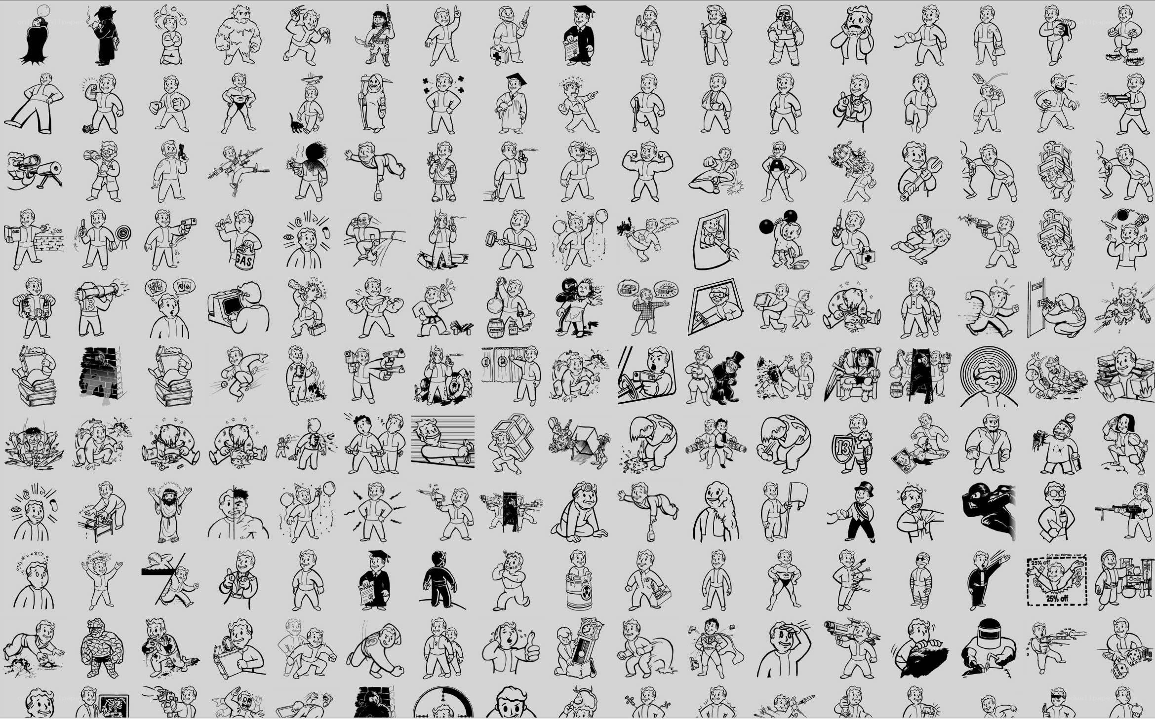 Fallout Vault Boy icons