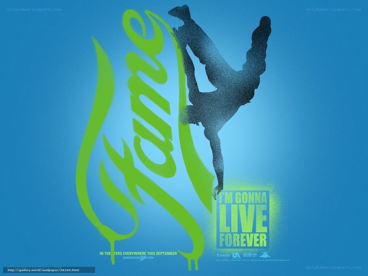 Fame movie poster art