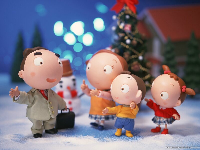 Family at Christmas