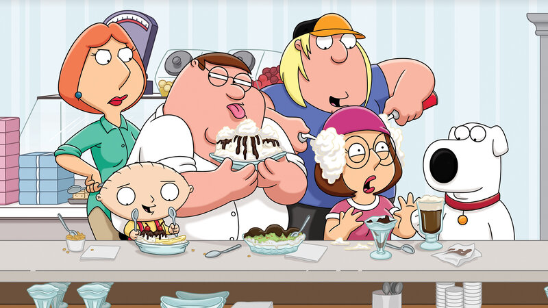 Family at Ice Cream Shop