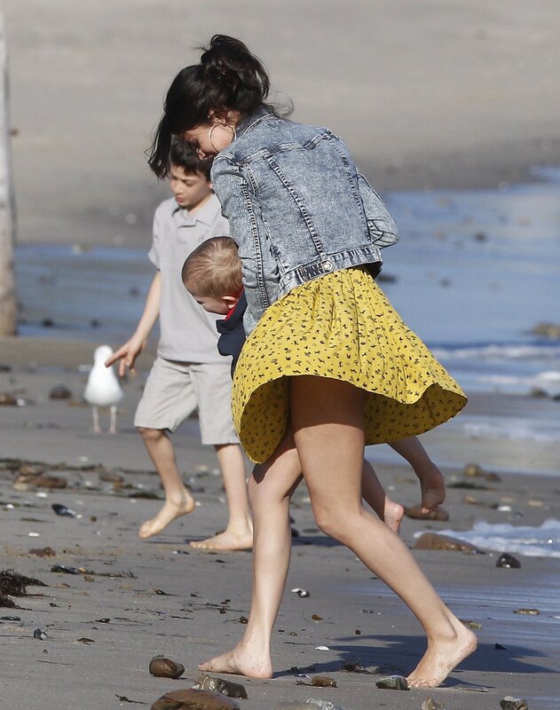 Family at the beach