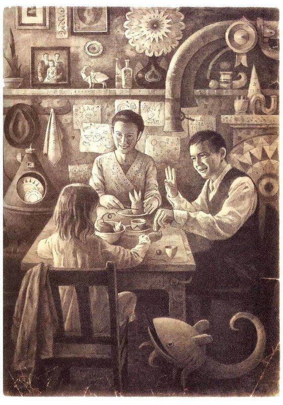 Family at the dinner table
