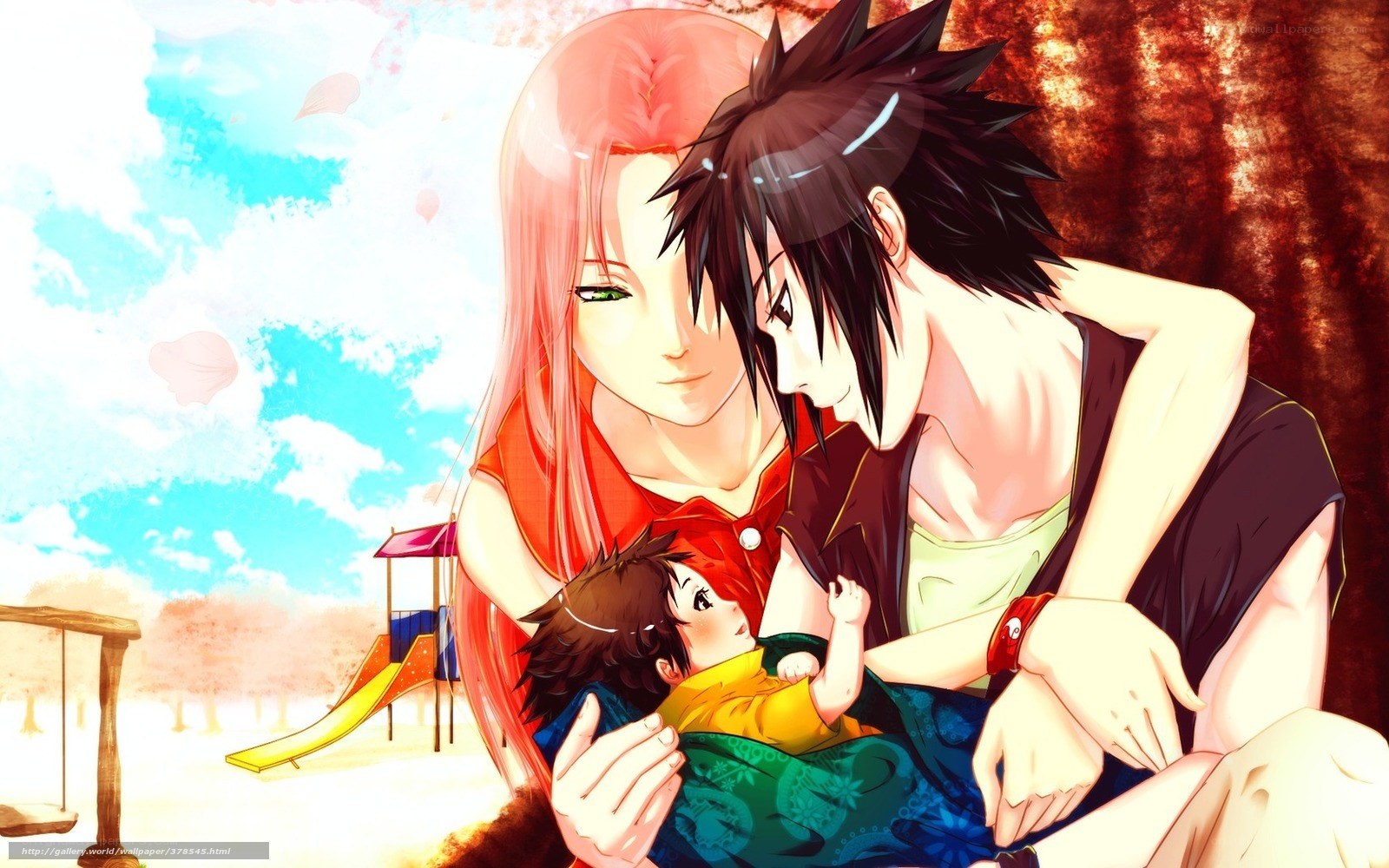 family at the park