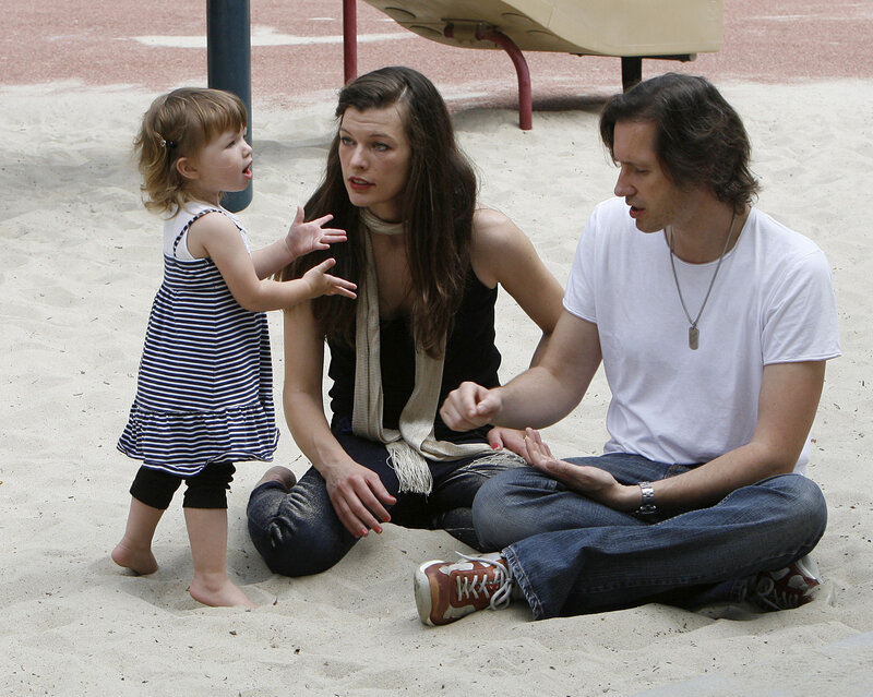 Family at the playground