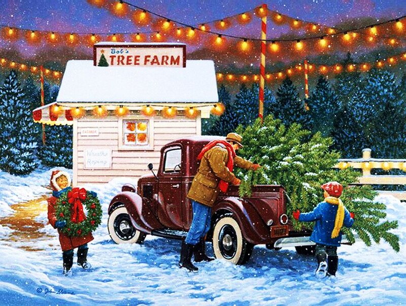 Family at Tree Farm