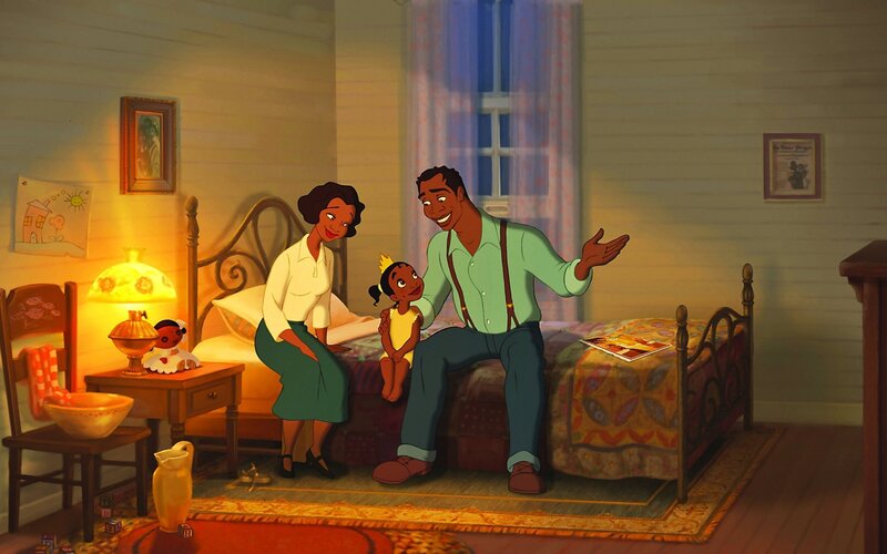 Family bedtime story time