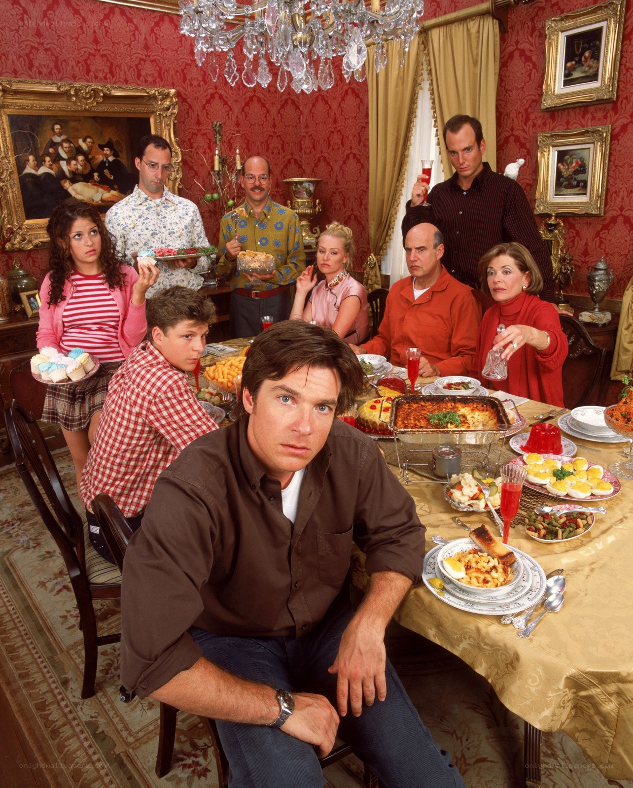 Family dinner scene