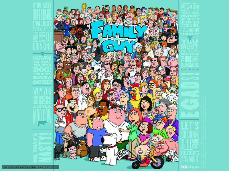 Family Guy character collage
