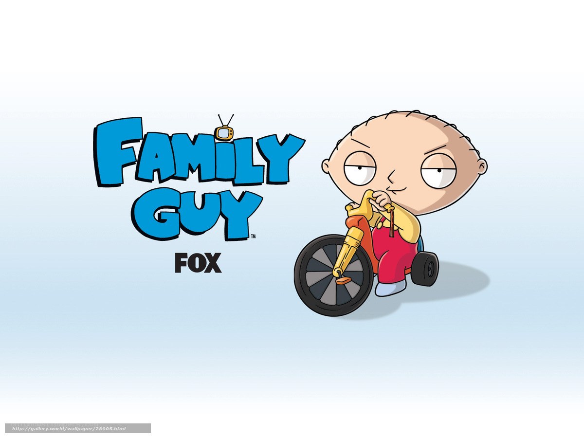 Family Guy character on tricycle