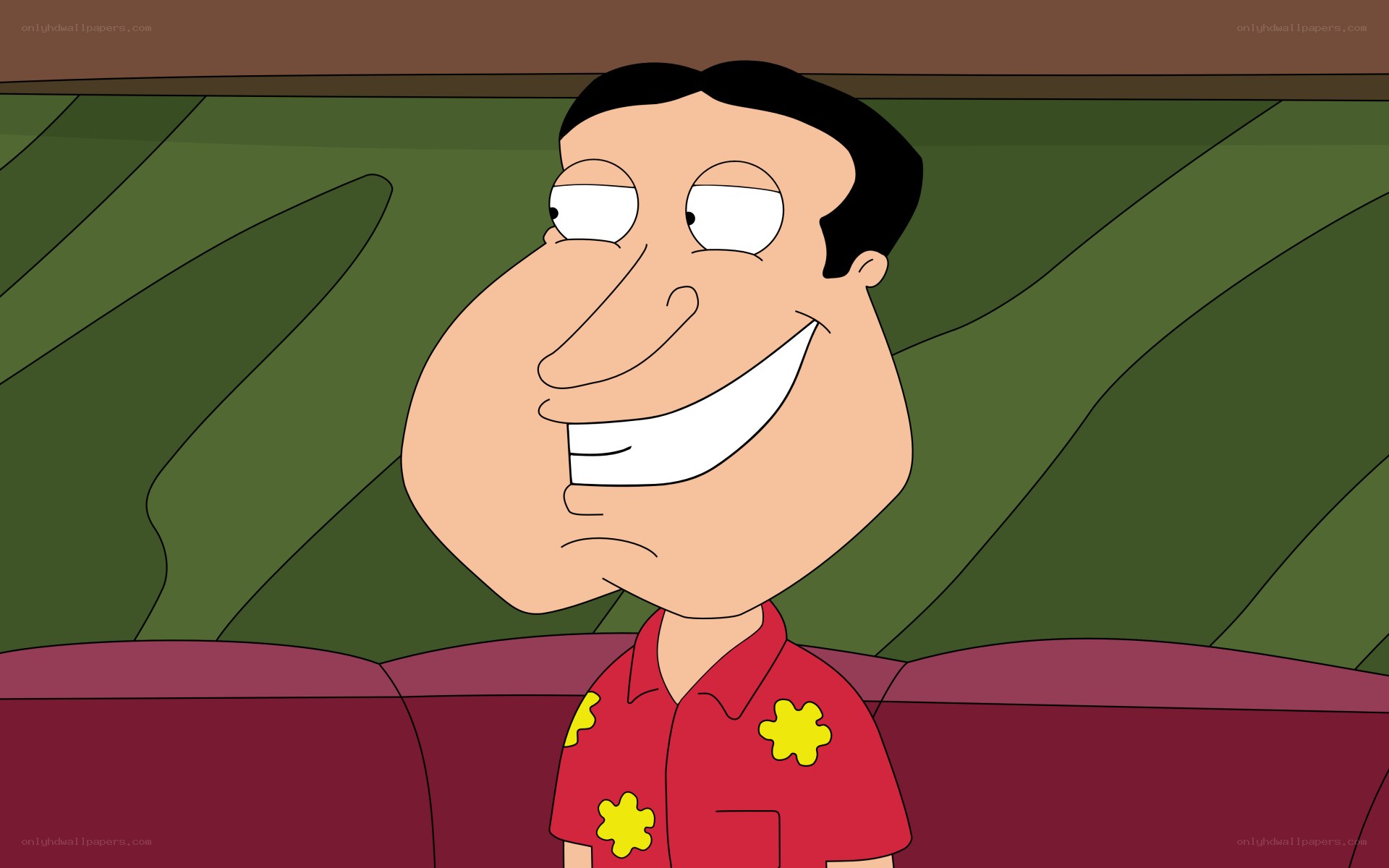 family guy character smiling