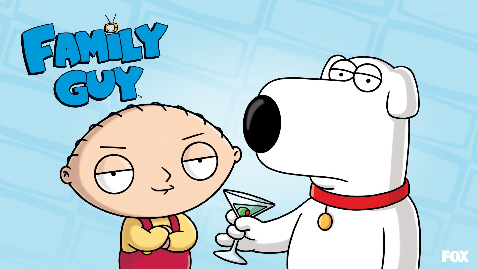 Family Guy characters Stewie and Brian