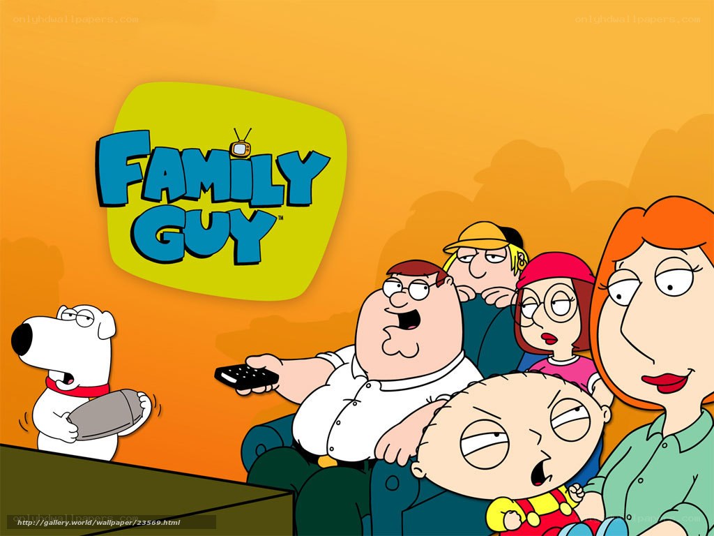 Family Guy family watching TV