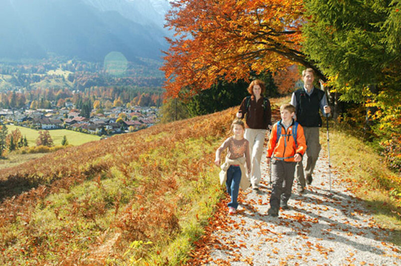 Family Hiking on Trail
